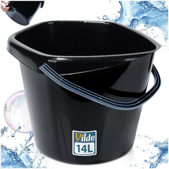 Vilde Găleată Din Plastic Capacitate 14lt Neagră