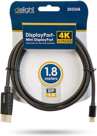 Alista Home Cablu DisplayPort male - mini DisplayPort male 1.8m Negru (GLB_20336B)