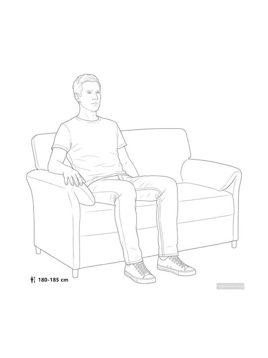 Doppelsitzer Samt Türkis 138x83x95cm
