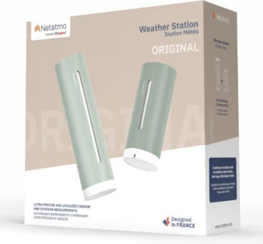 Netatmo Ψηφιακό Θερμόμετρo & Υγρασιόμετρo για Χρήση σε Εσωτερικό & Εξωτερικό Χώρο