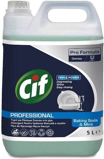 Cif Professionell Backpulver Minze – Flippy Universelles Handgeschirrspülmittel Minzduft 5 l