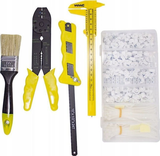 Tool Set 319 Pieces Press Handles Ties Brush Caliper Metal Saw
