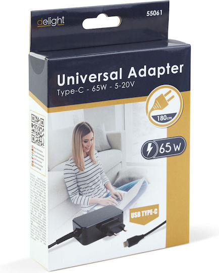 Încărcător Rețea Usb C Pd 65w Laptop Telefon Cablu 1.8m Încărcare Rapidă Type C