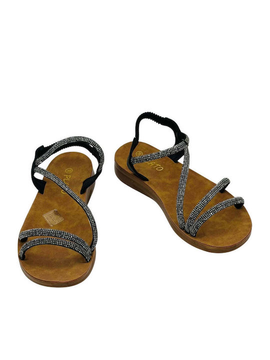 Sandale Casual Damă Anatomici Din Piele Negre
