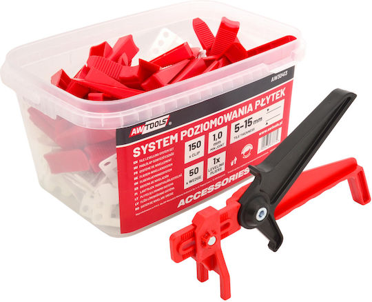 AWTools Tile Leveling Wedge Thickness 1mm 150 Pieces