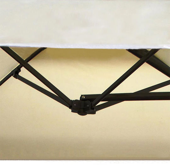 5087 G Hanging Metal Parasol With Ecru Ventilation Opening