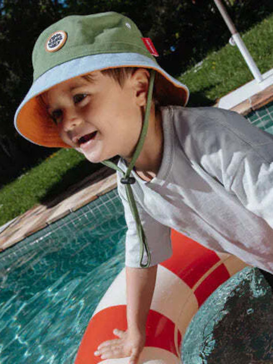 Hello Hossy Kids' Fabric Green Hat