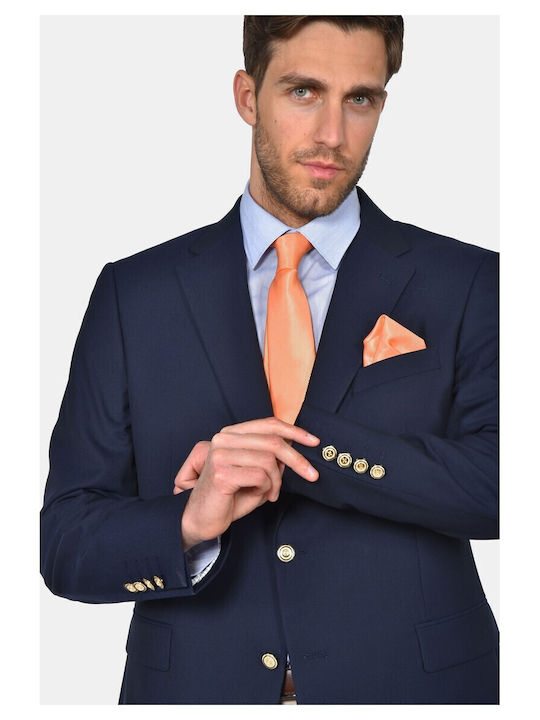 Martin & Co Set of Men's Synthetic Tie in Orange Colour Martin & Co Set of Men's Synthetic Tie in Orange Colour