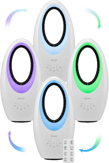 Savio AD-03 Ανεμιστήρας Χωρίς Πτερύγια 65W με Τηλεχειριστήριο Λευκός