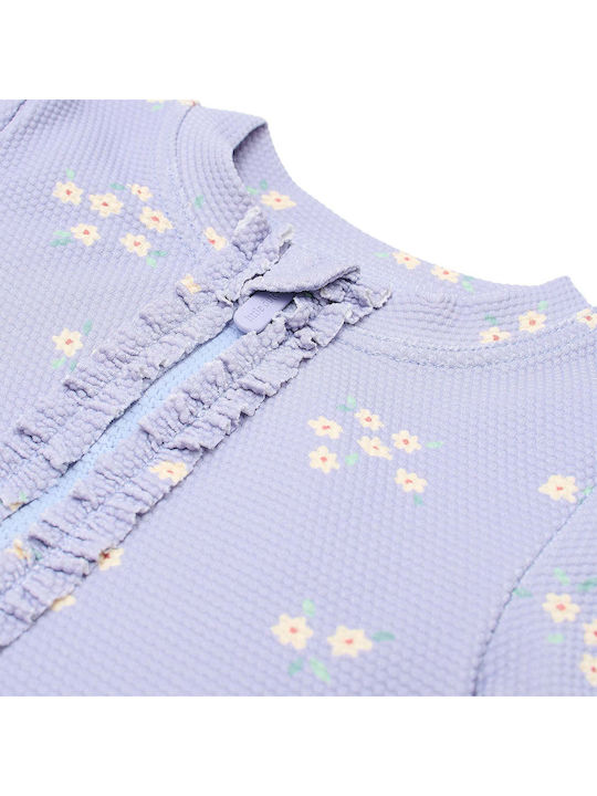 Little Dutch Kids One-Piece Swimsuit With Long Sleeve Dreamy Lavender
