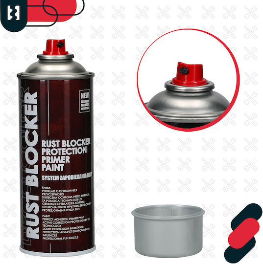 Sprühfarbe Rost Auf Metallzäunen Toren Schutzsilber Ral 9006 400