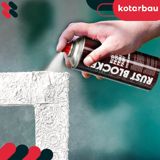 Vopsea Spray Antirugină Pentru Garduri Metalice Porți Alb Ral 9010 400 Ml
