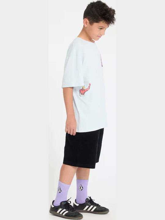 Kids T-shirt Light Blue Acid Ben Sanair 1