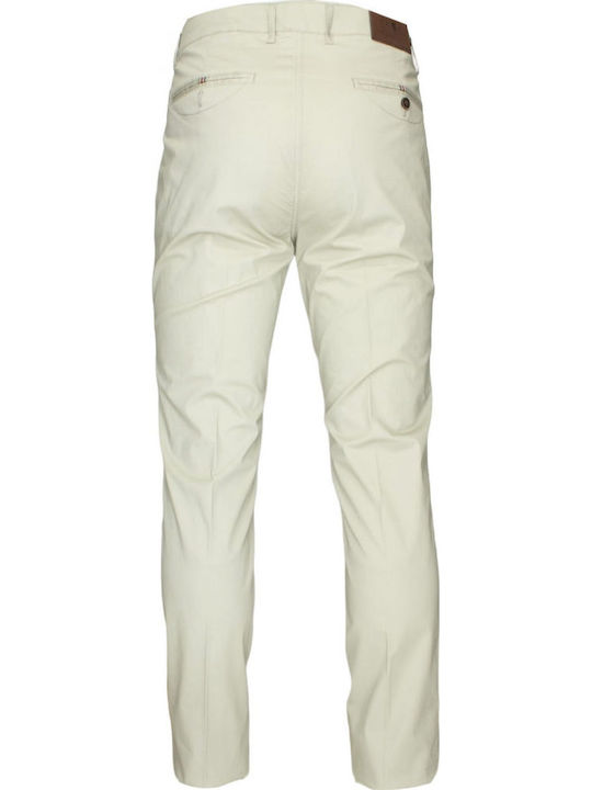 Ανδρικό Παντελόνι Chino Regular Fit Εκρου