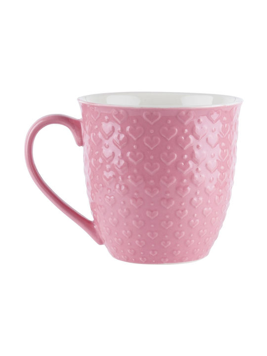 Orion Keramiktasse Rosa 580ml 4 Stück