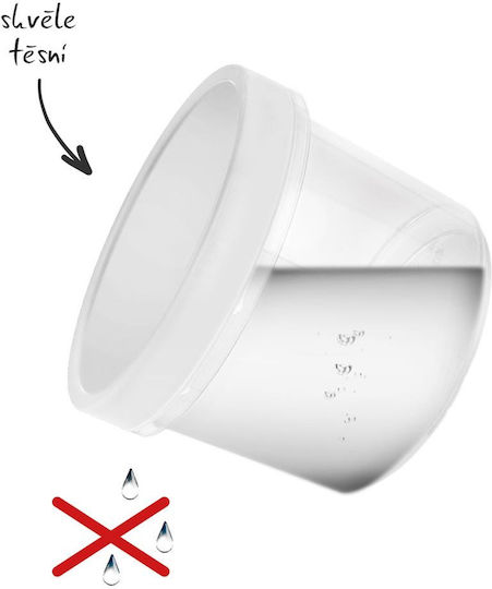 Hobby Life Vază Utilizare Generală cu Capac Plastic Alb 1600ml