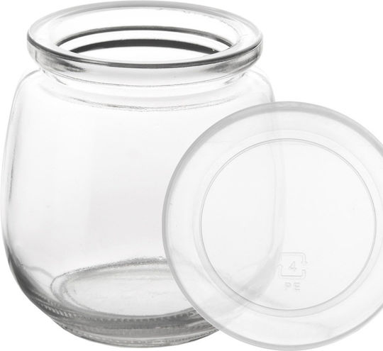 Orion Set 12 Bucăți Vaze Utilizare Generală Cu Capac Sticlă Transparentă 300ml 12 Bucăți