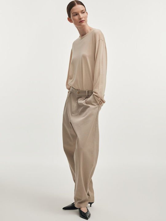 Pantalon Dama Tesatura Greige
