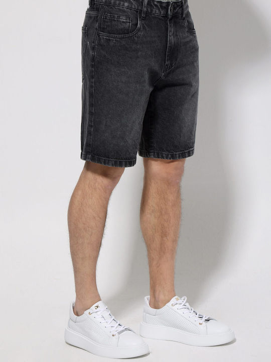Herren Shorts Denim Schwarz