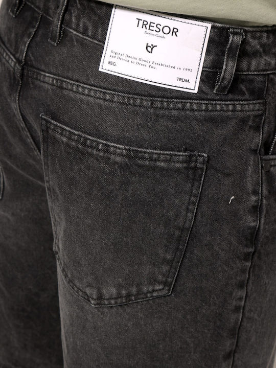 Herren Shorts Denim Schwarz