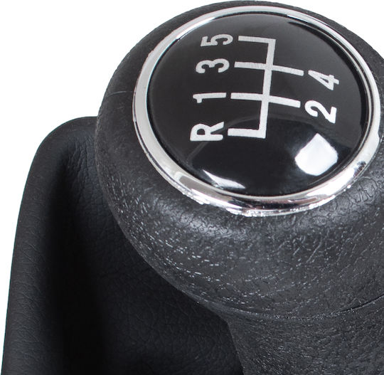 Audi A4 B8 07-15 Schwarzes 5-Gang Schaltknauf + Schwarze Gummimanschetten