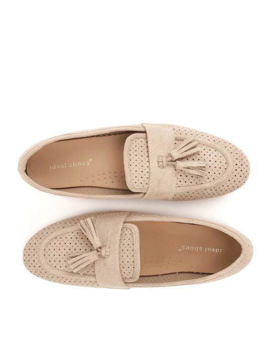 Damen Faulenzer in Beigem Farbton GQ8-078-Beige