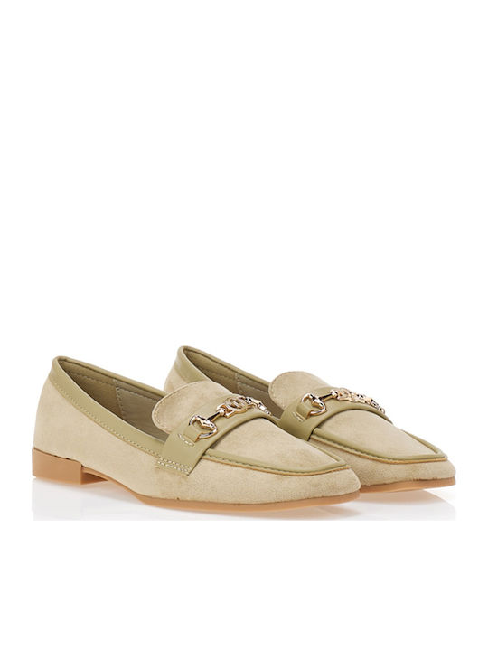 Women's Loafers in Green Color