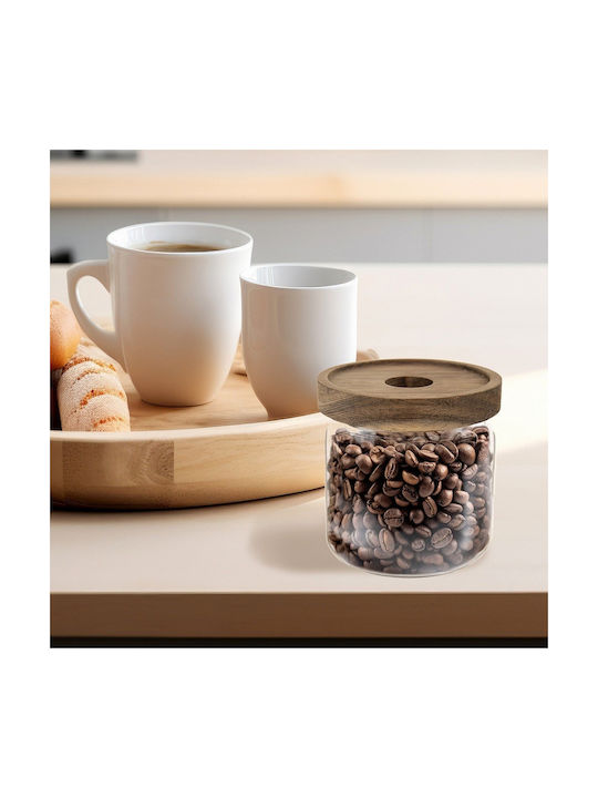 Orion Glass Coffee and Pasta Jar with Lid Brown 500ml 1 Piece
