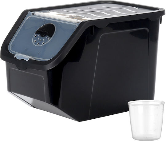 Vilde General Use Food Jar with Lid Plastic Black 12000ml 1 Piece