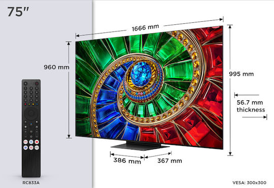 TCL Smart Televizor 75" 4K UHD RGB-Mini LED RM7L HDR (2026) 75RM7L