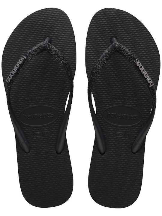 Slim Glitter Ii Slides in Black Colour