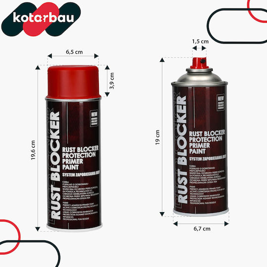 Red Ral3000 Anti-corrosion Metal Spray Paint 400 Ml