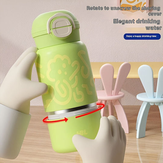 Techsuit Μπουκάλι Θερμός Ανοξείδωτο 520ml Μαύρο