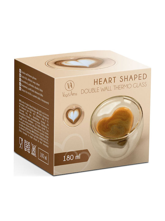 Alista Home Ceașcă De Cafea Din Sticlă Transparentă 180ml