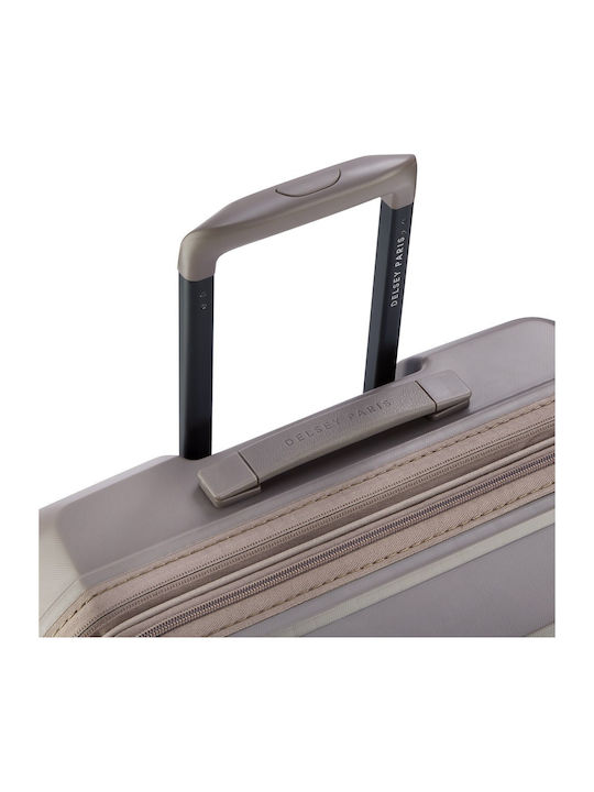 Delsey Lutece Medium Hard Suitcase Beige Height 69cm