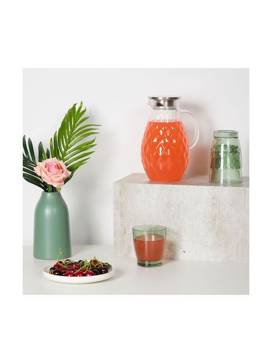 Relaxdays Relaxdays Glas Kanne Servieren 2000ml