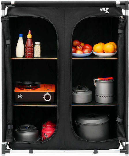 Nils Aluminium Garderobe für Camping Zusammenklappbar 82x47x105cm