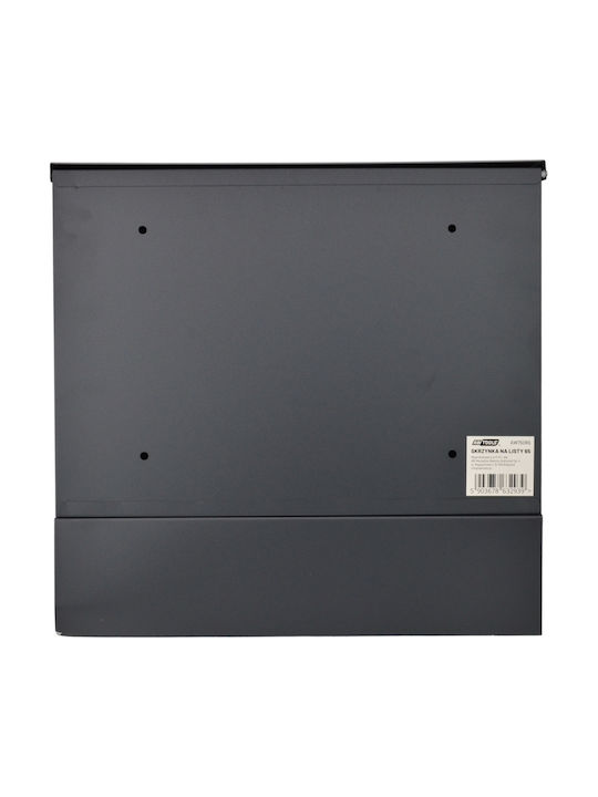 AWTools Briefkasten Für Draußen Inox In Grau 37x37x10.5cm