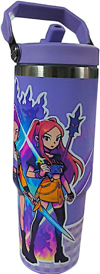 K-Pop Demon Hunters Θερμός Παγούρι Ζεστό Κρύο 900ml 70807-3 Μωβ