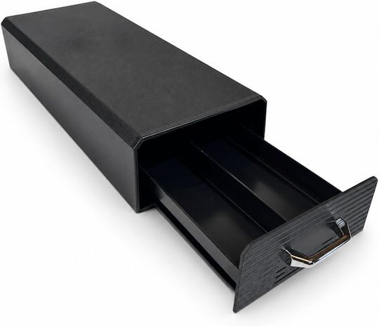 Organizator Sertar Pentru Capsule Cafea Compatibil K-cup Nespresso 32 X 12.5 X 6 Cm Negru