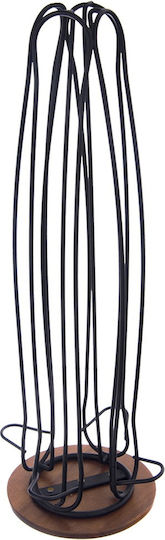 Rotating Metal Black Coffee Capsule Holder Radka 40 Cm