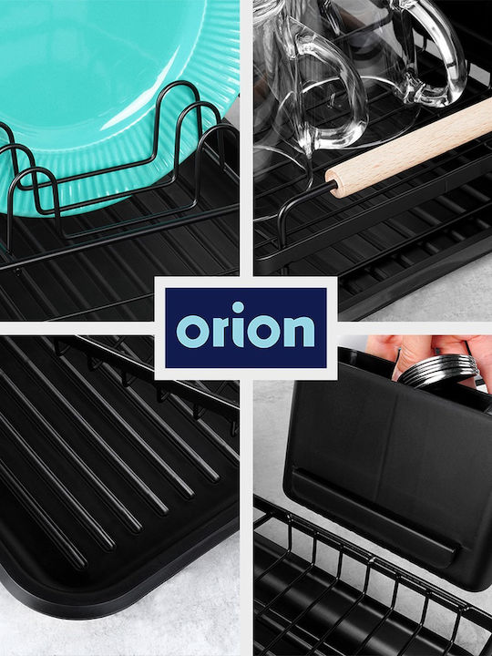 Orion Отцедник За Мивка От Метал Черен 43x23.5x9.5см