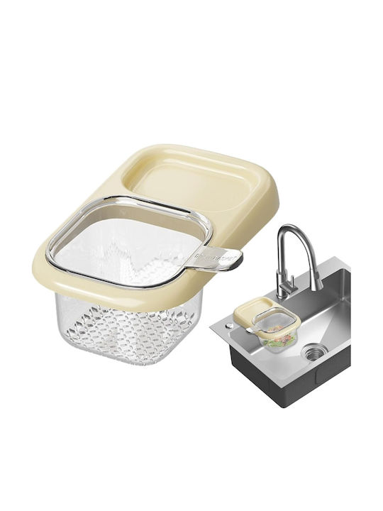 Alista Home Поставка за гъба от пластмаса Бежова 22x13x8.5см