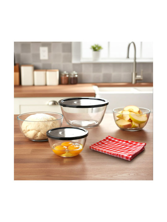Vilde Set Glass Transparent Lunch Boxes 8cm 8 Pieces