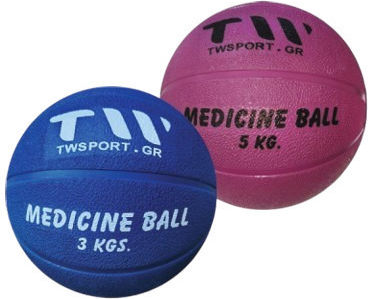 TW Sport Übungsbälle Medicine 5kg in Rosa Farbe