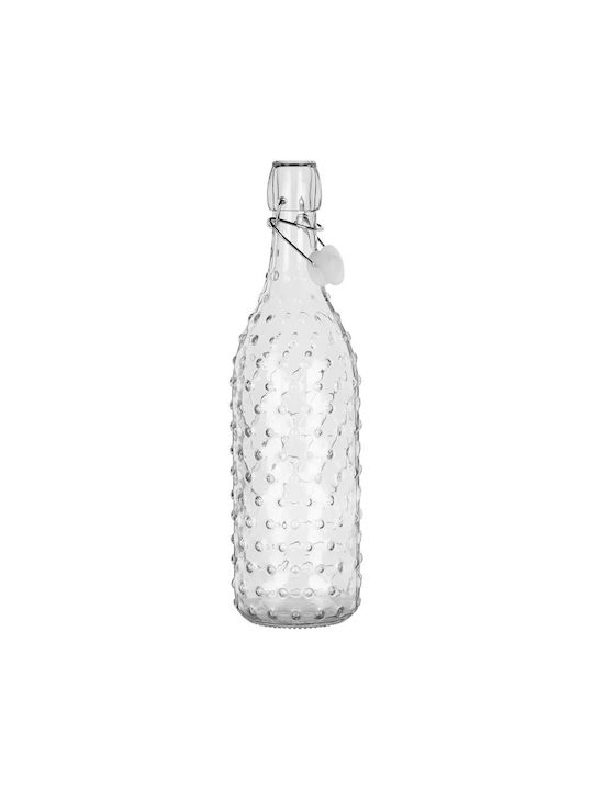 Orion Glass Water Bottle With Transparent Clip 1000ml