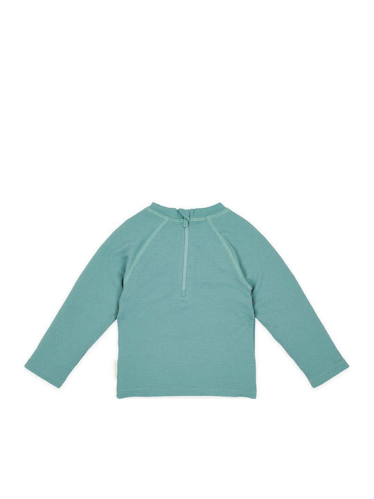 Little Dutch Kids Swimwear Rashguard With Long Sleeve Ocean Green