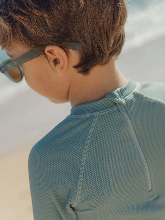 Little Dutch Kids Swimwear Rashguard With Long Sleeve Ocean Green