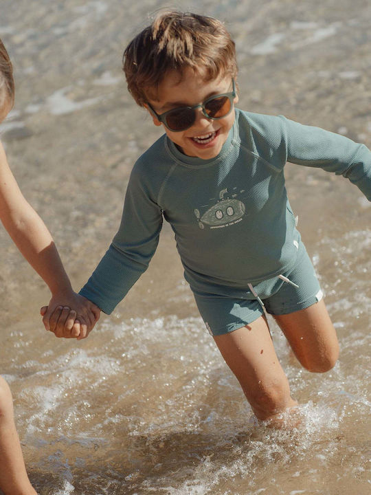 Little Dutch Παιδικό Μαγιό Μπλούζα με Μακρύ Μανίκι Ocean Green