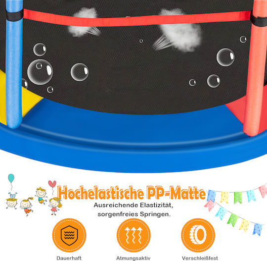 Costway Trampolin Kinder Durchmesser 165cm mit Netz